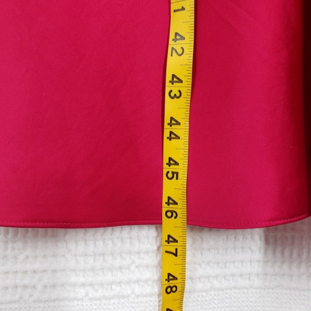 Diane Von Furstenberg Slip Dress Womens 12 Magenta Satin Katrita Sleeveless Wrap - Picture 13 of 17